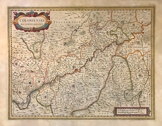 Mercator Gerard - Hondius Jodocus Coloniensis Archiepiscopatus 1638 Amsterdam 